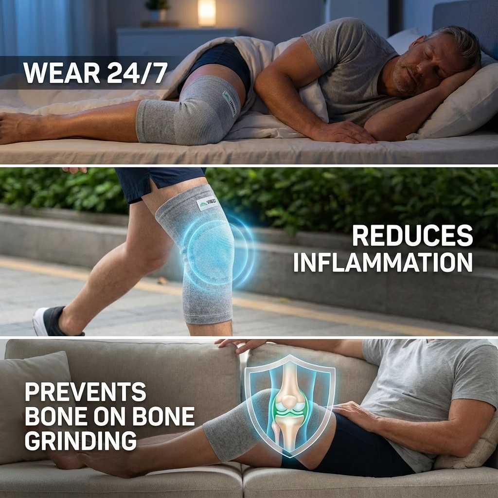 HerbaKnee Premium Bamboo Knee Sleeve