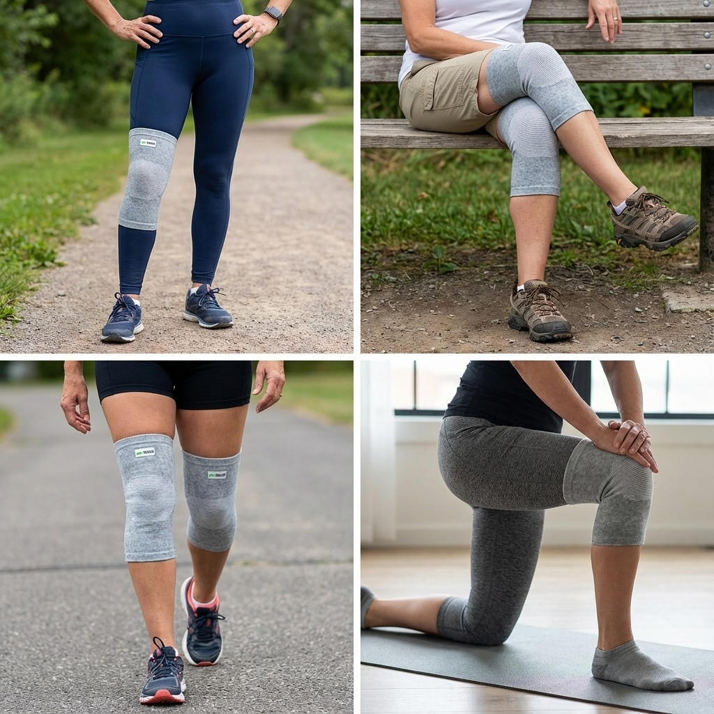 HerbaKnee Premium Bamboo Knee Sleeve